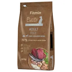 Fitmin dog Purity Adult Arroz Pescado y Venado - 12 kg