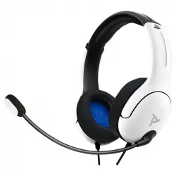 PDP LVL40 Auriculares Gaming Negro/Blanco para PS4/PS5