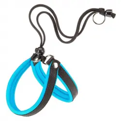 Arnes Agila Fluo para perros Azul Ferplast, Tallas Largo 57-65  Cms - Ancho 25mm