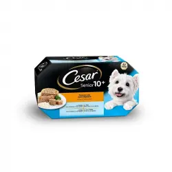 Cesar Senior 10+ Comida Humeda Para Perros Senior 24X150g 24 Unidades.