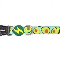 Dashi avocado collar de poliéster verde para perros