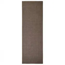 Alfombra De Sisal Para Rascador Marrón 66x200 Cm Vidaxl