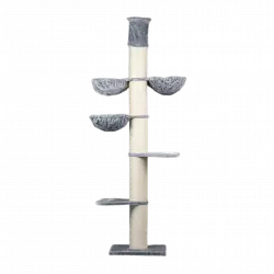 Rascador Maine Coon Tower Plus para gatos color Beige y gris