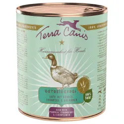 Terra Canis sin cereales 6 x 800 g - Pato con calabaza, fresas y saúco