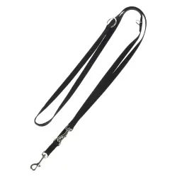 Correa Hunter Ecco Sport negra para perros - 200 x 1,5 cm (L x An), ajustable