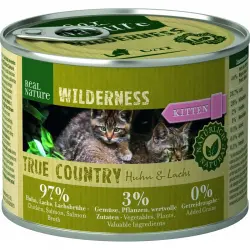 Real Nature Wilderness Para Gatitos Latitas Pollo, Unidades 1 x 6 latas 200 gr