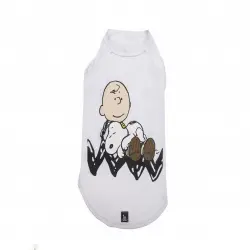 Camiseta para perros Zooz Pets Snoopy color Blanco