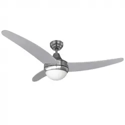 EDM 33804 Egeo Ventilador de Techo Luz y Mando a Distancia 60W Cromo