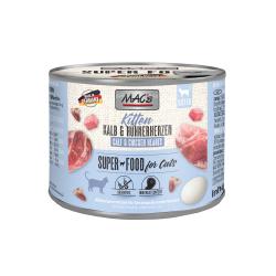 MAC's 6 x 200 g en latas para gatos - Kitten (ternera y corazones de pollo)