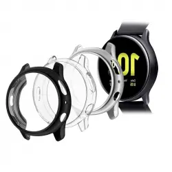 Ociodual Pack 3 Fundas De TPU Negro/plata/transparente, 44mm para Samsung Galaxy Watch Active 2