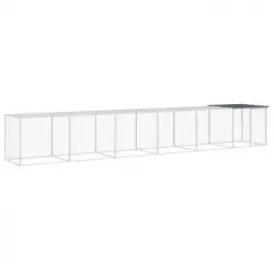 Gallinero Con Techo Acero Galvanizado Antracita 603x98x90 Cm Vidaxl