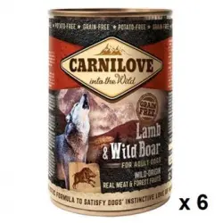 Carnilove Canine Adult Cordero Jabali Caja 6x400gr