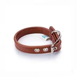 Collar de cuero vegano Pamppy especial Toy color Camel