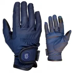 Guantes de equitación Serino | Color Azul  | Equipamiento para el caballo | Guarnicionería Los Nietos | Tradición artesana