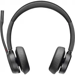 Poly Voyager 4320 M Auriculares Inalámbricos con Dongle USB Negros