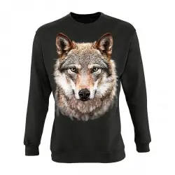 Sudadera Lobo color Gris