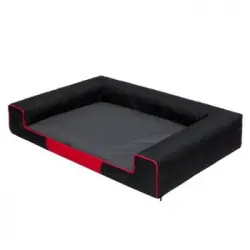 Cama Para Perro Victoria Talla Xxl: 118x78x20 Negro Y Grafito