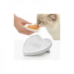 Catit Plato Corazon Creamy para gatos, Tamaño Pequeño