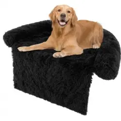 Funda De Peluche Para Perros, Cama Antideslizante Con Funda Extraíble Lavable Costway 112 X 116 X 18 Cm