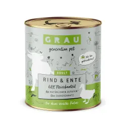 GRAU Adult Sin Cereales 6 x 800 g - Vacuno y pato