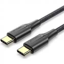 Vention Cable USB-C 2.0 a USB-C Macho/Macho 60W 50cm Negro