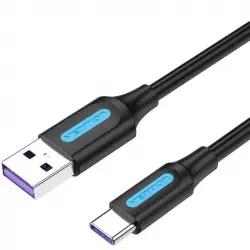 Vention CORBI Cable USB 2.0 Macho a USB Tipo-C Macho 3m Negro
