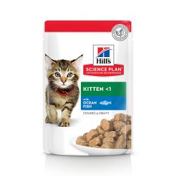 Comida húmeda para gatos Kitten Hills Science Plan Healthy Development pescado azul 85 gr