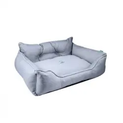 Cama Mascota 75x60x25cm Poliester Gris Benetton