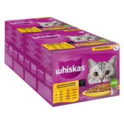 Megapack Whiskas 1+ años 48 x 85 g en bolsitas - Selección de aves en salsa