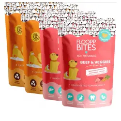 Pack galletas 100% naturales beef & veggies - carrot cake