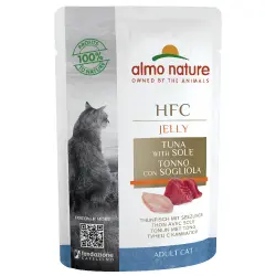 Almo Nature HFC Jelly 6 x 55 g - Atún y lenguado