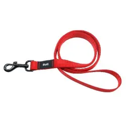 Correa de nylon lisa para perros color Rojo