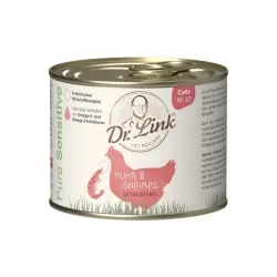 Dr. Link Pure Sensitive Huhn y Shrimps Lata para gatos