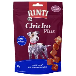 RINTI Chicko Plus Cubitos de Queso y Pato - 80 g