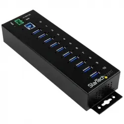 Startech Hub Industrial de 10 Puertos USB 3.0 con Protección Antiestática y Picos de 350W