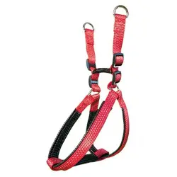 Arnés nylon liso para perros color Rojo