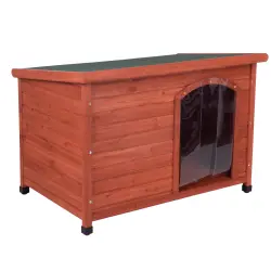 Caseta de madera Woody con puerta para perros - L: 116 x 79 x 82 cm (L x An x Al)