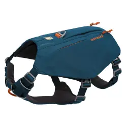 Arnés Ruffwear Switchbank azul para perros - S: 56-69 cm de pecho