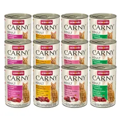 Animonda Carny Adult 12 x 400 g - Pack Ahorro mixto - Especialidades de ave y ternera