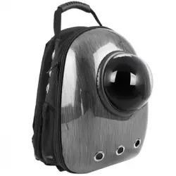 Citybag - Mochila Para Transporte De Mascotas Gato Y Perro Transportin De Plástico Rígido Gris Cb00200