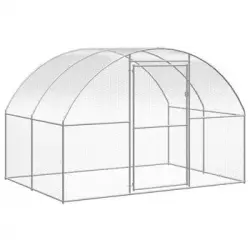 Gallinero De Exterior De Acero Galvanizado 3x2x2 M Vidaxl