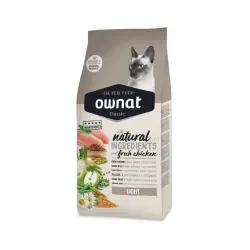 Ownat CLASSIC LIGHT pienso para gatos, Peso 4 Kg.