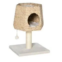 PawHut árbol rascador crema para gatos pequeños