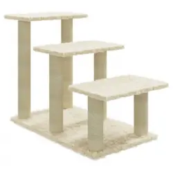 Rascador Para Gatos Con Postes De Sisal Crema 50,5 Cm Vidaxl