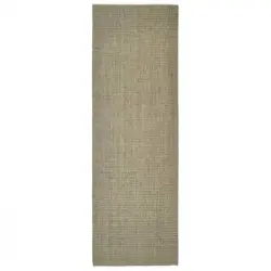 Alfombra De Sisal Para Rascador Gris Taupe 66x200 Cm Vidaxl