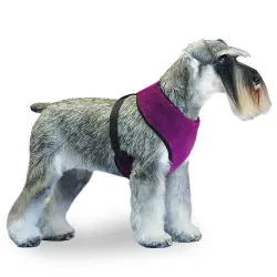 Arnés para perros de forro polar, proteje el pecho del frío, Softly Talla M Color Lila