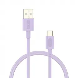 Nubbeh Elisium Cable USB-A a USB-C Tpe 1m 3A Lila