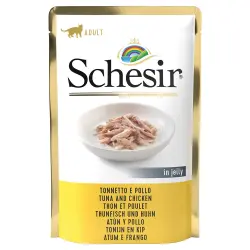 Schesir bolsitas 6 x 85 g en gelatina - Atún con pollo