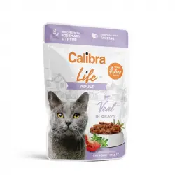 28x85gr Calibra Gato Adulto Pouch con Ternera en Salsa