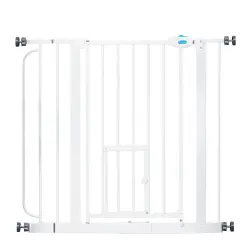 Barrera Carlson Pet Gate con puerta gatera - 76,2 x 73,66 - 92,71 cm (Al x An)